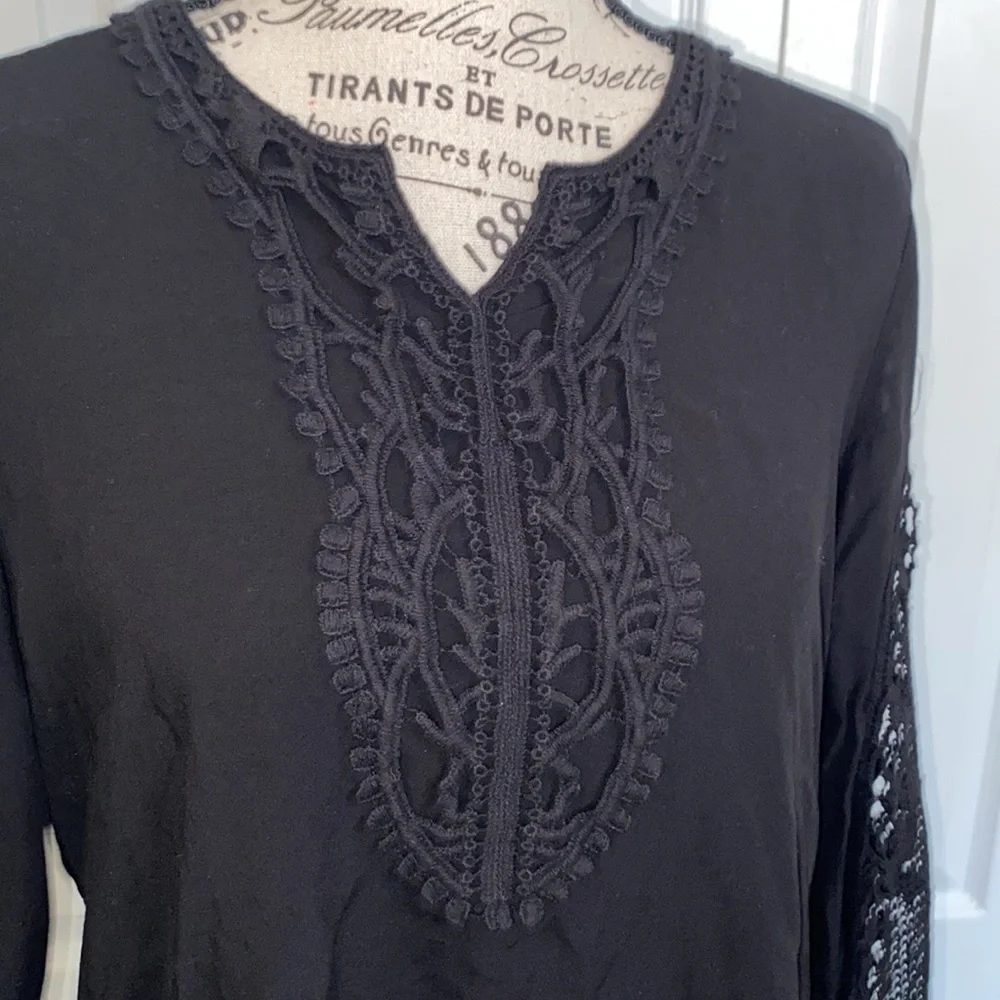Maria Reno Women’s Top Black. Small - Picture 3 of 6